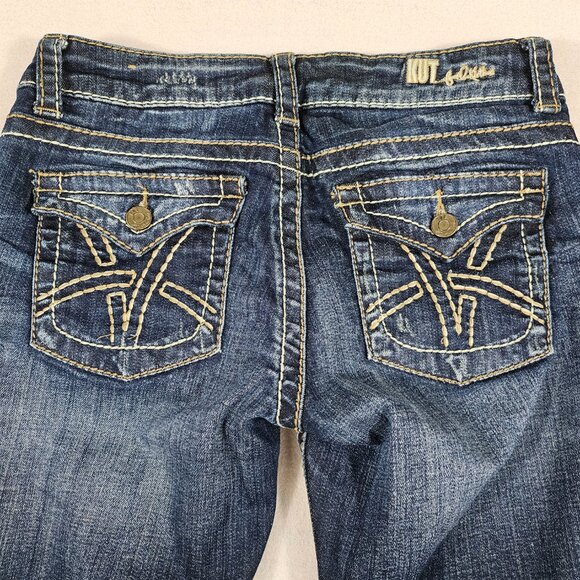 KUT from the Kloth Jeans Womens 2 Denim So Low Rise Flared - Picture 4 of 13